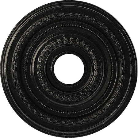 Ekena Millwork Cole PVC Ceiling Medallion (Canopies up to 4 1/2"), 16"OD x 3 1/2"ID x 1"P, Textured Metallic Galaxy CMP16COAGX